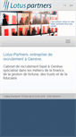 Mobile Screenshot of lotuspartners.ch